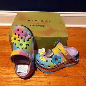 NWT LAZY OAF NEW DIMENSION MEGA CRUSH PLATFORM CROCS
